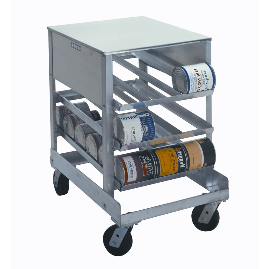 half size can rack with wheels